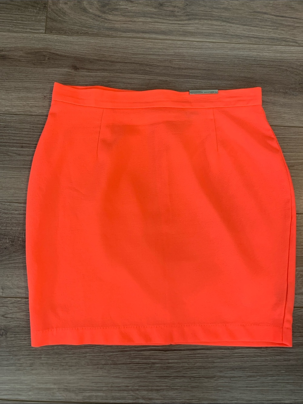 Kardashian Kollection Florencent Orange Mini Skirt